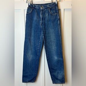 1970 / 80s 28" X 28” BROOKS RUGGED WEAR SOFT AND SLOUCHY PLEAT JEANS VINTAGE USA